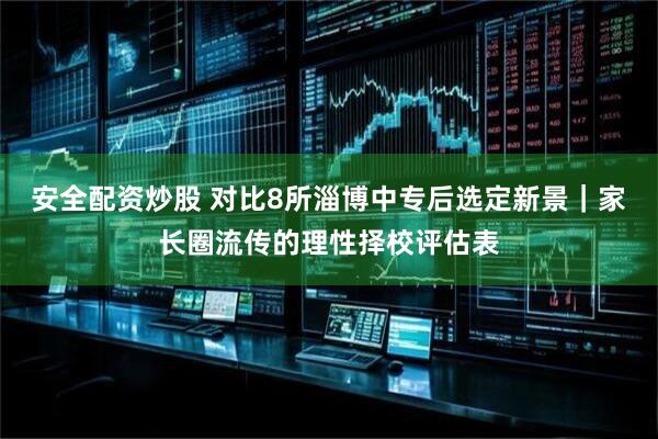 安全配资炒股 对比8所淄博中专后选定新景｜家长圈流传的理性择校评估表